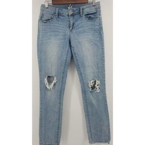 A2nd Distressed Ankle Skinny Jeans Womens Size 7  30x28